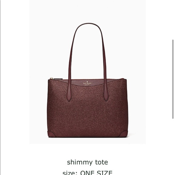 Kate Spade Deep Nova Shimmer Tote and matching Cosmetic Case. - Picture 5 of 7